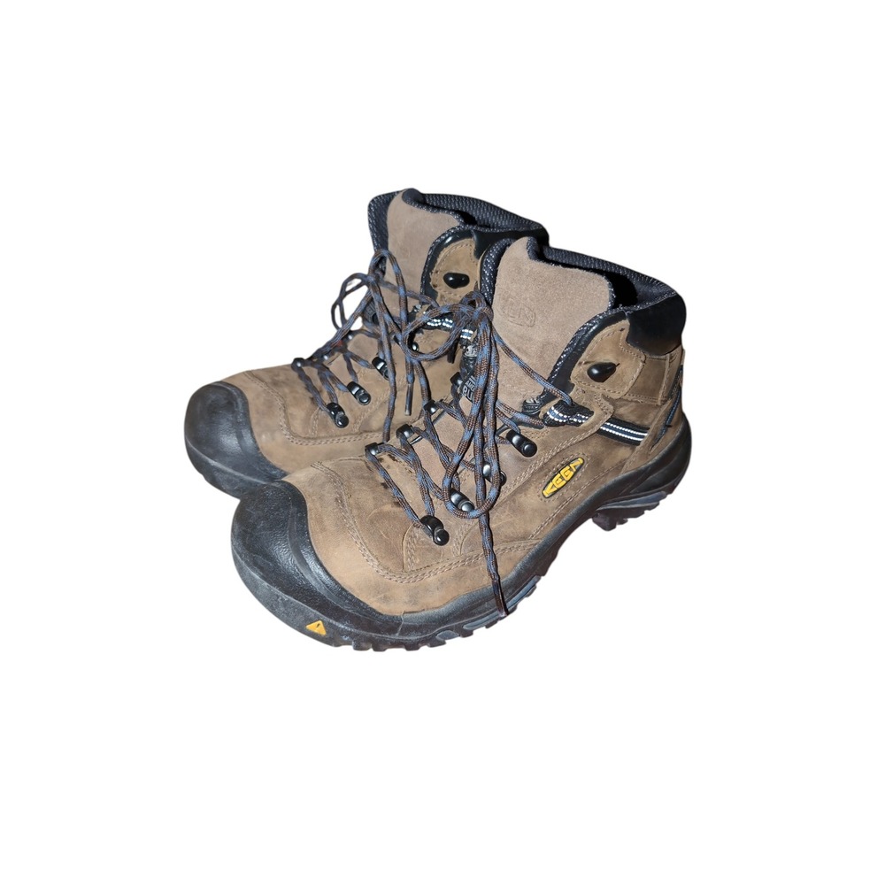 KEEN Utility Braddock Mid Waterproof Soft‎ Toe Work Boots Mens Brown 1011244